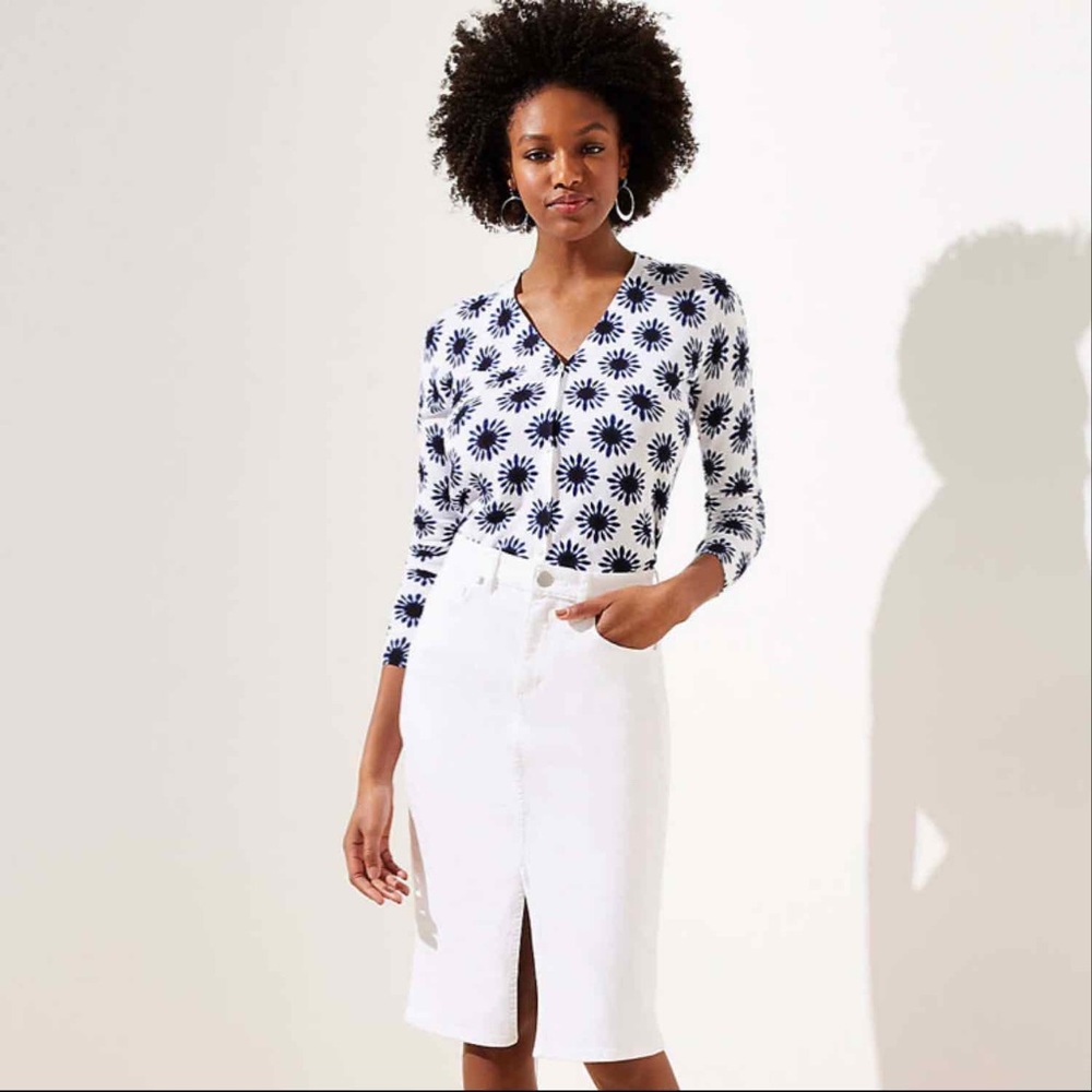 NWT GAP White Denim Skirt
